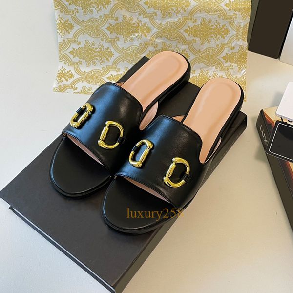 Designer praia sandália chinelo mule slides sexy luxo mulheres couro genuíno clássico preto multi-botão chinelos planos verão branco flip flops