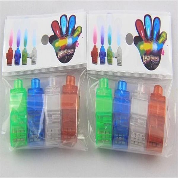 2015 Beleuchtung Finger LED-Licht Laser Fingerstrahl Fingerring Laserlichter 4 Farben mit opp bag246M