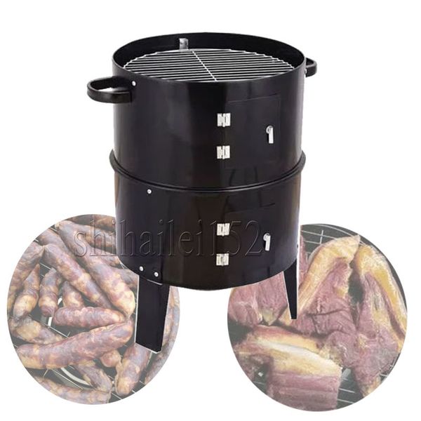 Multifuncional 3 capas de carbón comercial resistente fuera de la cocina de barbacoa que acampa estufa con parrilla para barbacoa
