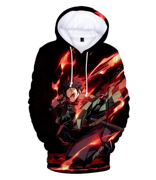 Hot anime: Kimetsu no Yaiba Felpe con stampa 3D in ragazzi / ragazze Felpe a maniche lunghe autunno inverno caldo abbigliamento giovanile MX1911138684622