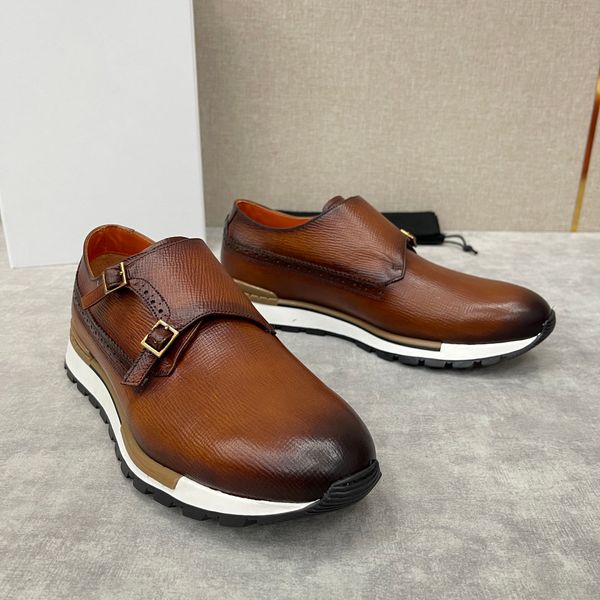 Designer de moda luxo moda nova negócios masculino sapatos de couro artesanal colorido laço baixo corte oxford sapatos marca em relevo