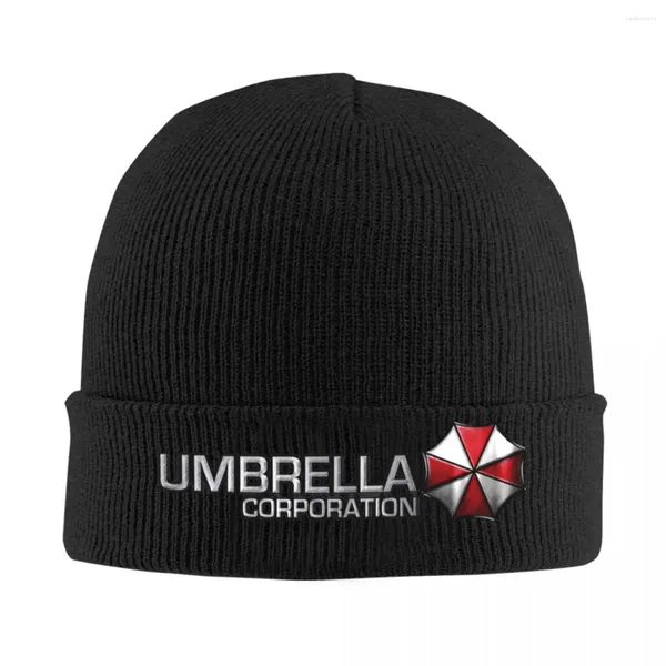 Berets Umbrella Corporation Chapéu de malha gorros outono inverno chapéus quentes casuais bonés homens mulheres