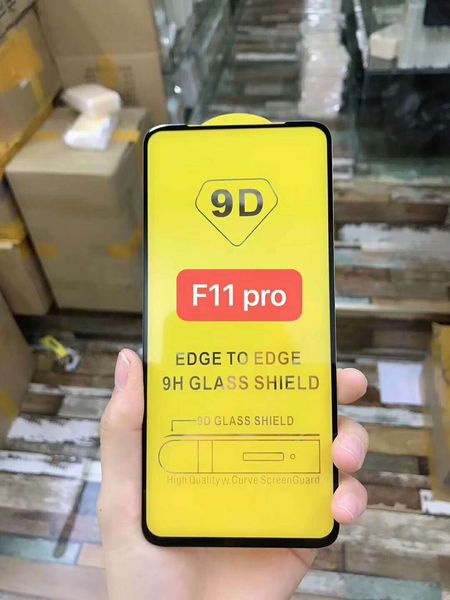 500 pezzi 9D giallo colla completa copertura completa protezione schermo in vetro temperato per Apple iPhone 14PROMAX 13 12 Mini 11 Pro Max XR XS Max Edge X 8 7 6 6S Plus SE20 15 14 14max Pellicola
