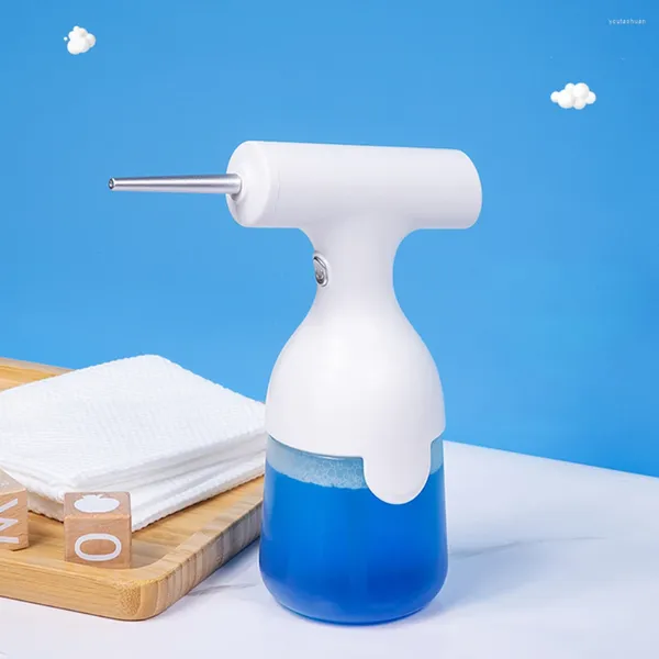 Dispenser di sapone liquido 350ML Dispenser automatici di schiuma Pistola a spruzzo elettrica 1200mah Schiuma ricaricabile impermeabile per il bagno