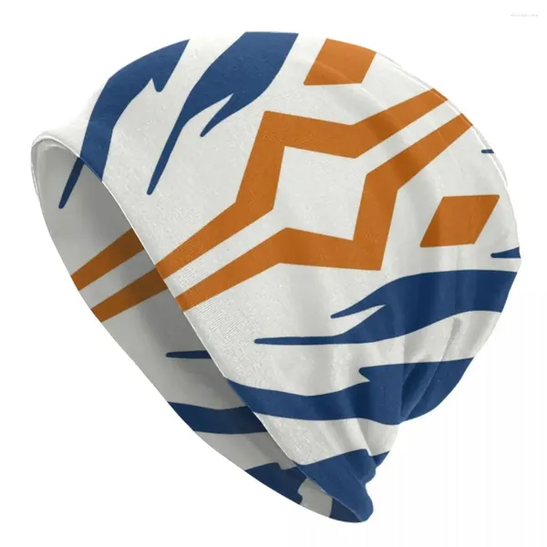 Berretti Fulcrum Ahsoka Tano Cosplay Cappelli a cuffia Fresco Cappello di lavoro a maglia per uomo Donna Inverno caldo Sci Fi Tribal Wars Skullies Berretti Berretti