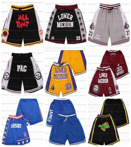 Carolina Team North Basketball Tar Shorts Heels Sport Wear Mamba Lower Merion Hosen Männer genäht8515504