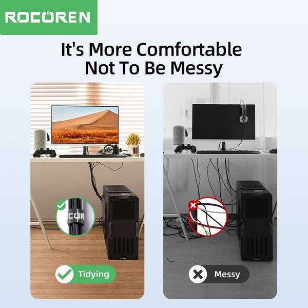 Rocoren Cable Organizer Winder Winder USB Cable Управление зарядным устройством Защитник для защиты от шнура кабеля для мыши мыши для мыши