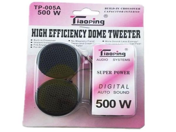 TP-005A 500 W Universal de Alta Eficiência 2x Carro Mini Dome Tweeter Altifalante Alto-falante Super Power o Som Automático quente sale3305259