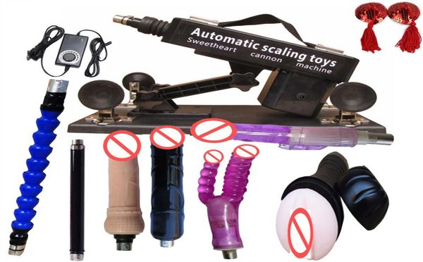 Automatisches Sex-Maschinenpistolen-Set, Dildo und Vagina-Cup, weibliche Masturbation, Sex-LIEBE-Maschine, automatischer Geschlechtsverkehr, Roboter-Sexspielzeug9567147