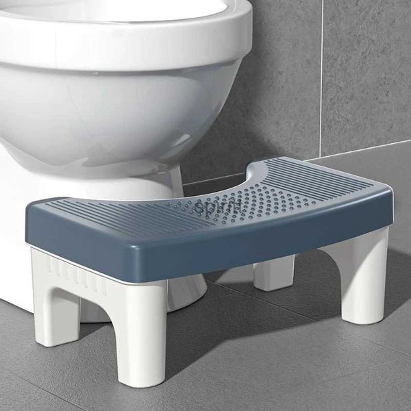 Outros suprimentos de banheiro de banho Banquetas domésticas espessadas antiderrapantes pequenas ferramentas de agachamento lavatório prático banquinhos de banheiro almofada otomanos YQ240111