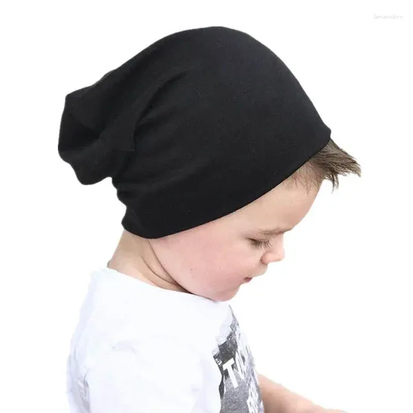 Береты для малышей, однотонная хлопковая мягкая шапка в стиле хип-хоп, детская шапка, шапочка-шапка горро, детская шапка для уличных танцев, весенний чехол для мальчиков и девочек