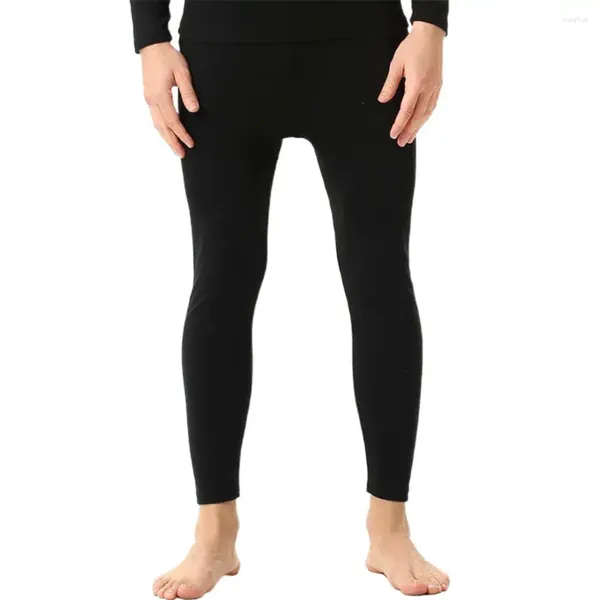Мужские брюки, хлопковые мужские кальсоны, мягкие удобные осенне-зимние термобелье, черные тонкие трусики для сна для фитнеса