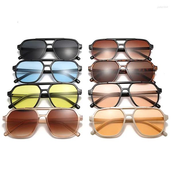Óculos de sol vintage quadrado feminino retro marca espelho óculos de sol feminino preto laranja moda doces cores feminino