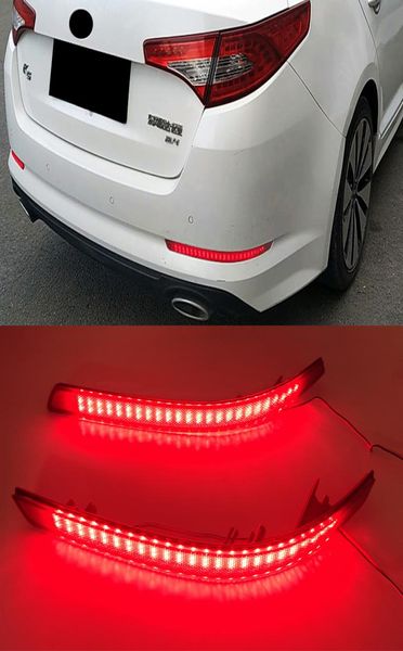 1 Kia Optima K5 2012 2012 2013 için Set LED arka tampon reflektörü ışık arka fren ışık kuyruğu durdurma lambası araba aksesuarları5211006