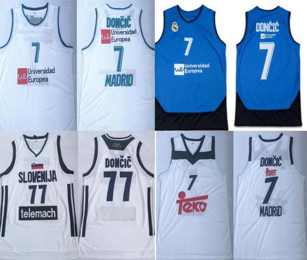 neue Slowenien 77 Doncic Trikots Sport Jersey CITY neue T-Shirts Luka 7 Slovenija genäht4988235