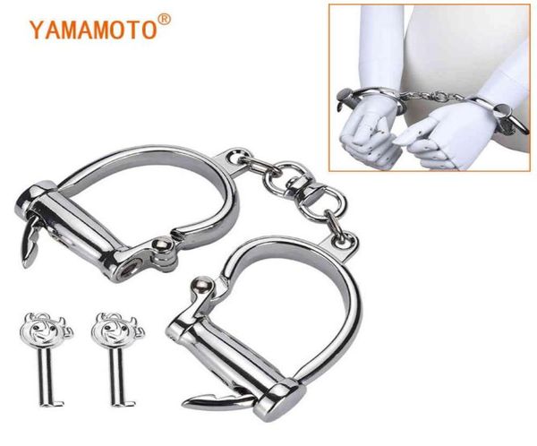 Attributo oro erotico Strumento intimo Amanti giocattolo Adulto Caviglia ritenuta per mano Giocattolo schiavo bondage BDSM 04246166620