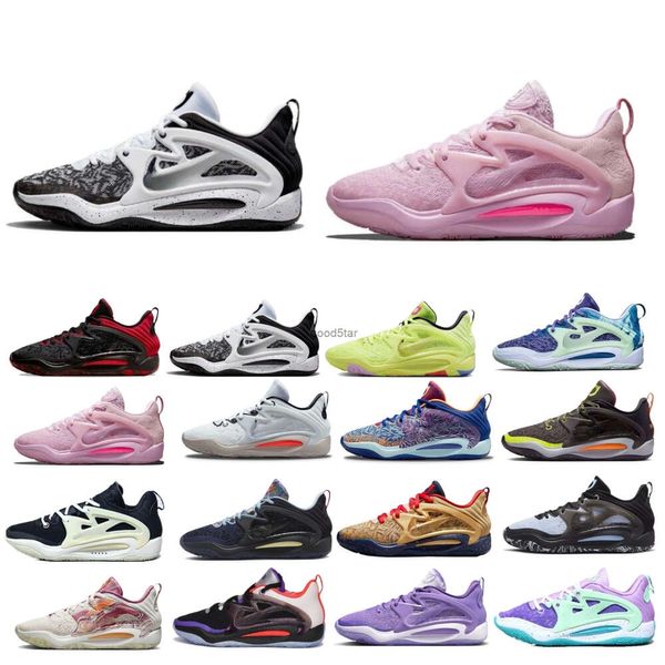 Top Sneakers Mens Kd 15 Basketball Shoes Kd15 Bred Aunt Pearl Pink Black White Charles Douthit 9th Wonder Bpm Purple Kevin Durant 15s Sneakers Tennis Outdoor Shoes 24