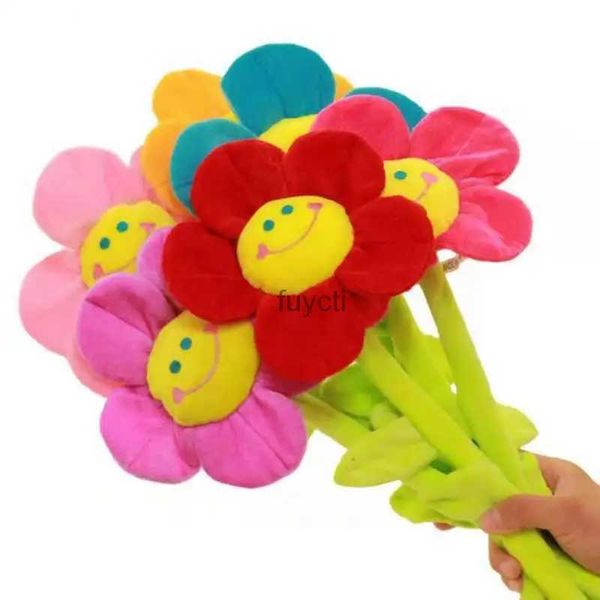 Altre arti e mestieri Pieghevole Sun Flower Peluche ripiene Cartoon Tessuto Sun Flower Bella decorazione per la casa Regalo per ragazze Peluche Regali di San Valentino YQ240111