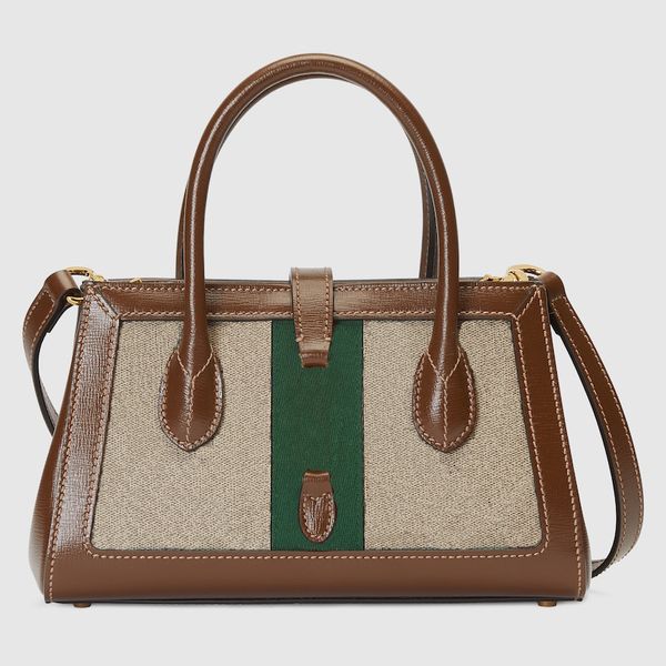 Moda sacola feminina cruz corpo saco clássico verde e vermelho listrado tecido cinto design vintage bolsa de compras