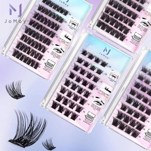 Falsche Wimpern Jomay Cluster Wimpernverlängerung Wimpern Bündel Kein Kleber braucht natürlichen Stil Individuum Handgefertigt