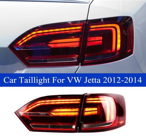 Conjunto de luz traseira do sinal de volta do carro para vw jetta sagitar mk6 led freio traseiro lanterna traseira acessórios automóveis lâmpada 201220147332043