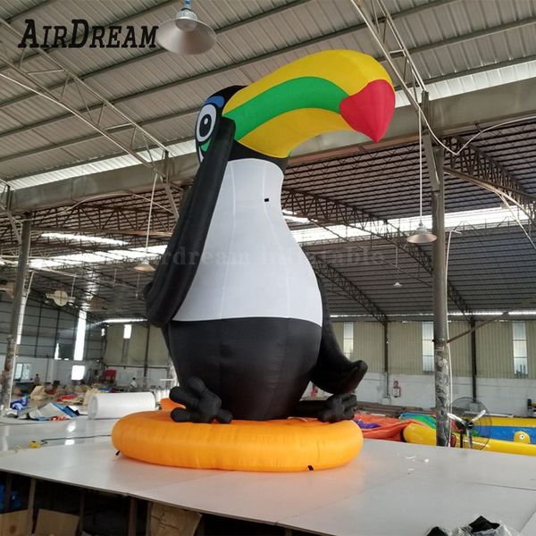 Atacado de alta qualidade grande pássaro balão de ar display inflável pica-pau publicidade desenhos animados para fins comerciais ao ar livre 001