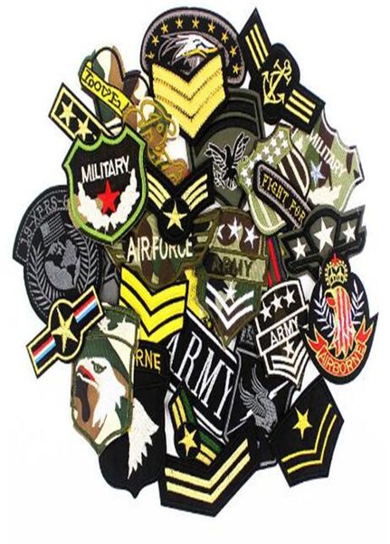 Remendos militares do exército roupas bordados emblemas táticos ferro em adesivos para jaqueta jeans5854256