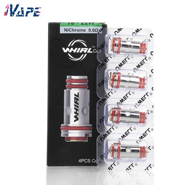 Сменная катушка Uwell Whirl 0,6 Ом 1,8 Ом, нихром, 4 шт. в упаковке для Whirl Tank Whirl 20 Kit Whirl 22 Kit Hypercar Kit