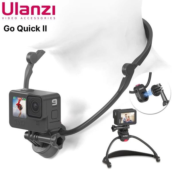 Câmeras Ulanzi GoQuick II Neck Hold Mount Lanyard Strap para GoPro Hero 11 10 9 8 7 6 5 4 Insta360 Quick Release Holder Mount para iPhone