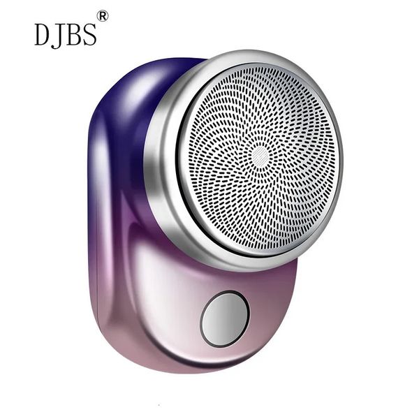 DJBS Mini rasoio elettrico da viaggio per uomo portatile per auto a casa rasoio ricaricabile senza fili da barba viso barba 240110
