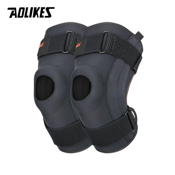 Pads aolikes 1PAir Supporto primavera che corre ginocchine di basket per escursionismo Assorbimento di ammortizzatore di ammortizzatore per il meniscus traspirato