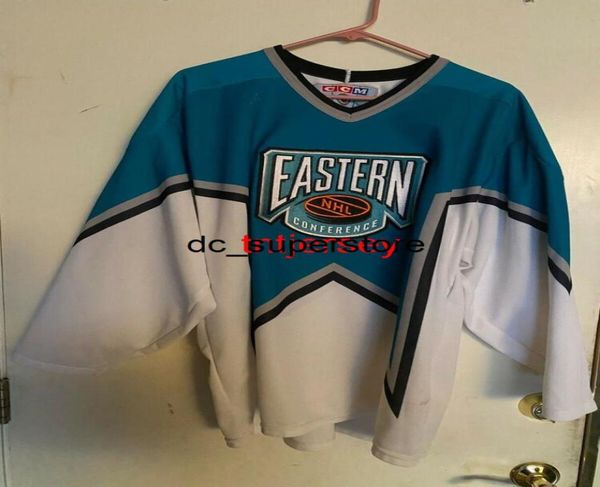 barato personalizado 1997 CCM VINTAGE ALL STAR EASTERN CONFERENCE JERSEY HOCKEY Stitch adicionar qualquer número nome HOMEM KID HOCKEY JERSEYS XS5XL2241925