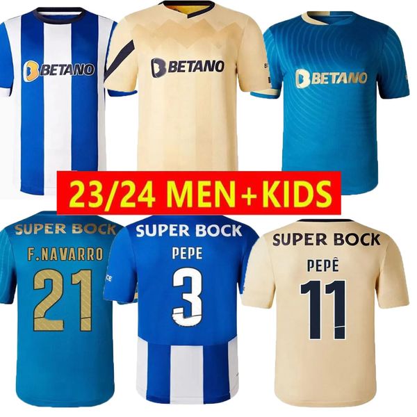 23 24 maglie da calcio FC Portos Dragon Fans 2023 2024 CAMPEOES PEPE SERGIO OLIVEIRA MEHDI LUIS DIAZ MATHEUS maglia da calcio portiere uomo e kit per bambini