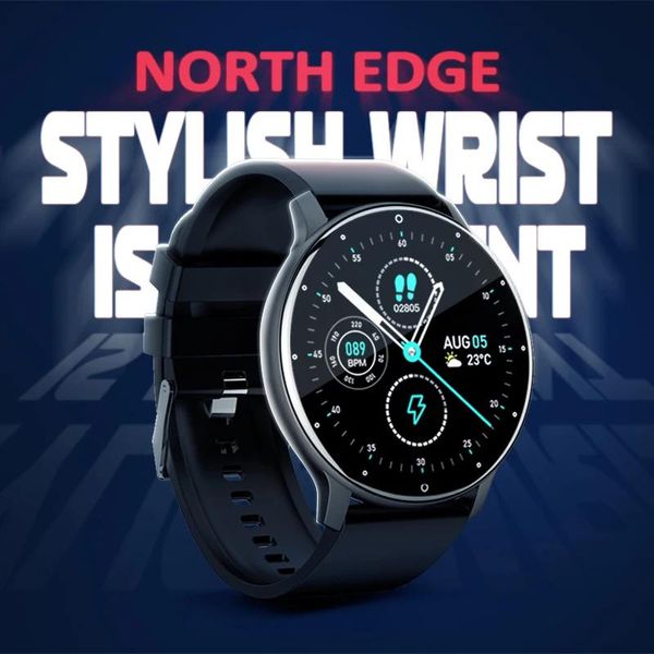 Geräte NORTH EDGE Herren Smart Watch Aktivität Tracker Herzfrequenz Blutdruck Monitor Frauen Smartwatches Neue Uhr Für Android IOS 2022