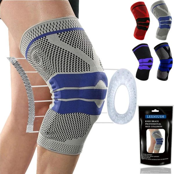 Almofadas skdk Anslip Spring Basketball Knee Pad Running Volleyball Tennete Knee Patella Protector Suporte conjunto Knee Brace Sports Kneepad