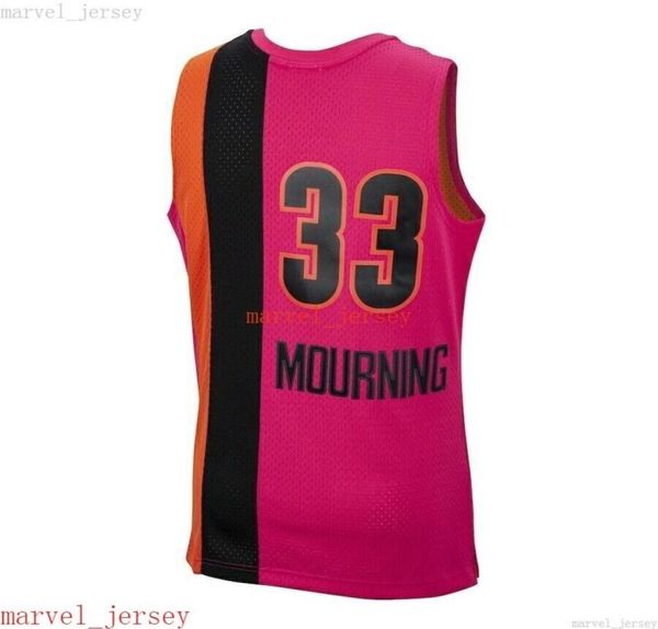 100 Stitched Alonzo Mourning Mitchell Ness Pink 200506 Swingman Jersey XS6XL Herren Throwbacks Basketball-Trikots Günstige Herren Wom4637150