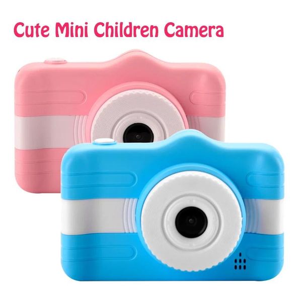Connettori Fotocamera per bambini Mini fotocamera digitale per cartoni animati carini per bambini 3,5 pollici 12MP 1080p Videocamera fotografica Compleanno per bambini Regalo di Natale