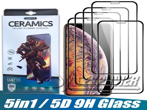 Vollständiger Displayschutz aus gehärtetem Glas für iPhone 13 Mini 12 Pro Max 11 X XS XR SE mit Paket 3386976