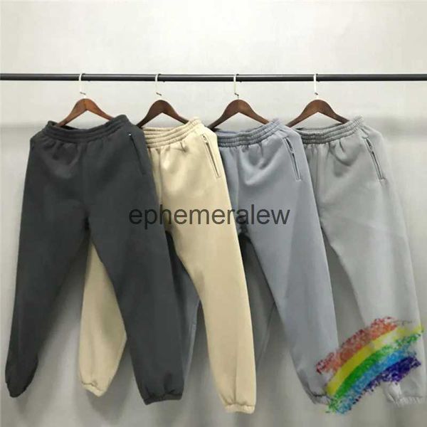 Calças masculinas W TEMPORADA 6 Sweatpants Homens Mulheres 1/1 Top Quality Kardashian Calças Velvet Temporada Série Calças Zipper Poet Tagephemeralew