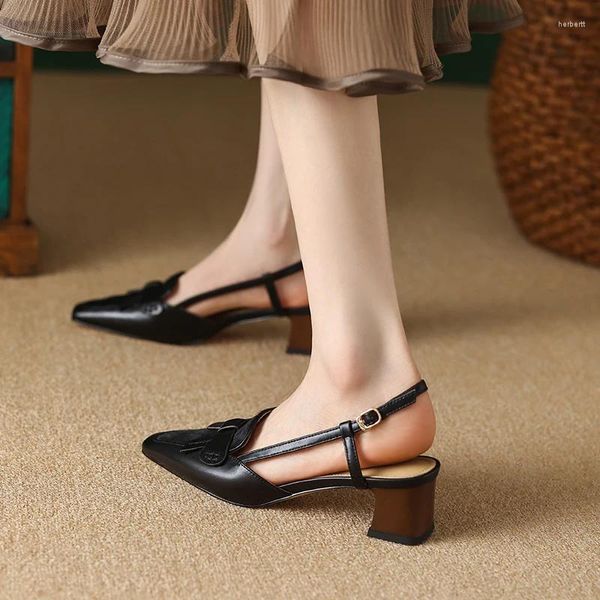 Sandalet kadın vintage tarzı gladyatör 5 cm kalınlığında topuklu kapalı çorap yaz ayakkabıları.