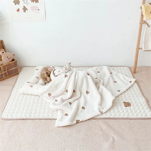 Портативный детский пеленальный коврик, водонепроницаемый коврик для подгузников для новорожденных, постельное белье, моющаяся хлопковая простыня, детский матрас 240111
