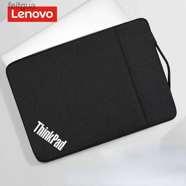 Capas para laptop Mochila Lenovo Masculino Pequeno Preto de Alta Qualidade Bolsa para Laptop de 13 Polegadas Espessamento e Pelúcia para Resistência ao Choque Capa Protetora de Computador YQ240111