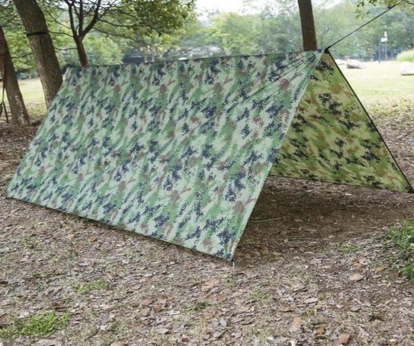 Zelte und Unterstände Outdoor Shelter Ultraleichte Plane Camping Survival Regen Markise Multifunktionsmatte Strand Wasserdicht V6Y35753392