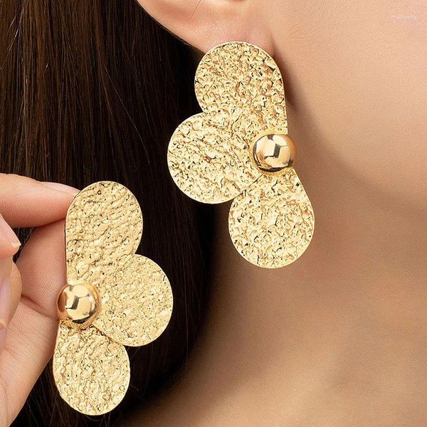 Orecchini a bottone Orecchino a forma di fiore Donna Ragazza Placcatura in oro argento Accessori per gioielli di moda Regalo per feste Stile 2024