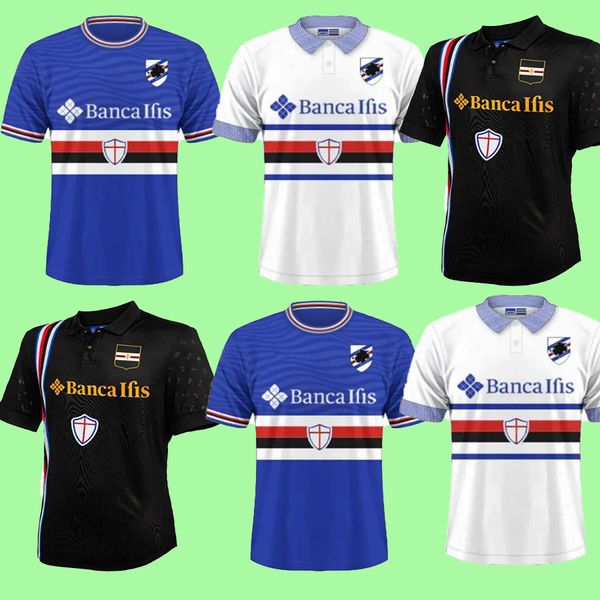 23 24 Sampdoria Mens Soccer Jerseys 2024 COLLEY BERESZYNSKI QUAGLIARELLA GABBIADINI Home and Away 3rd Football Shirts Uniformes