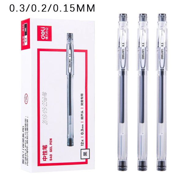 3 teile/los 0 m Feine Gel Stifte Chinesische Elegante Schwarz Finanzen Nadel Für Schreiben Büro Schule Liefert Kawaii Schreibwaren Stift 240111