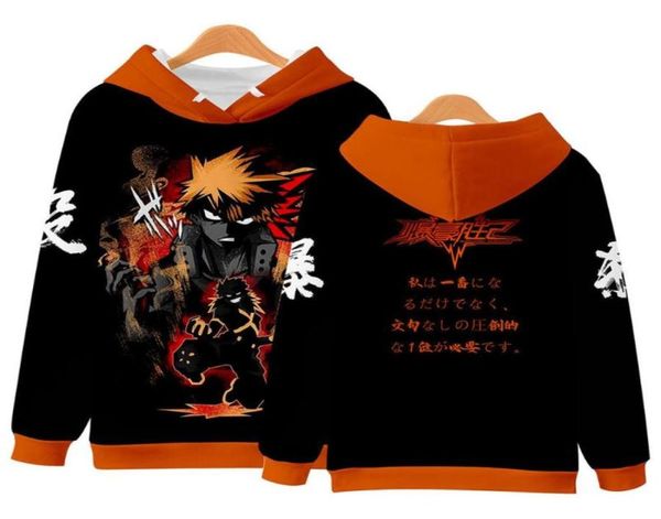 Men039s Felpe con cappuccio Felpe My Hero Academia Bakugou Katsuki Cosplay Uomini e donne Abbigliamento Moda 3D Kirishima Eijiro Midori2074730