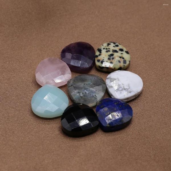 Ожерелья с подвесками, 5 шт., натуральный камень, полудрагоценный аметист, агат, бусина в форме сердца, ожерелье «сделай сам», браслет, ювелирные аксессуары