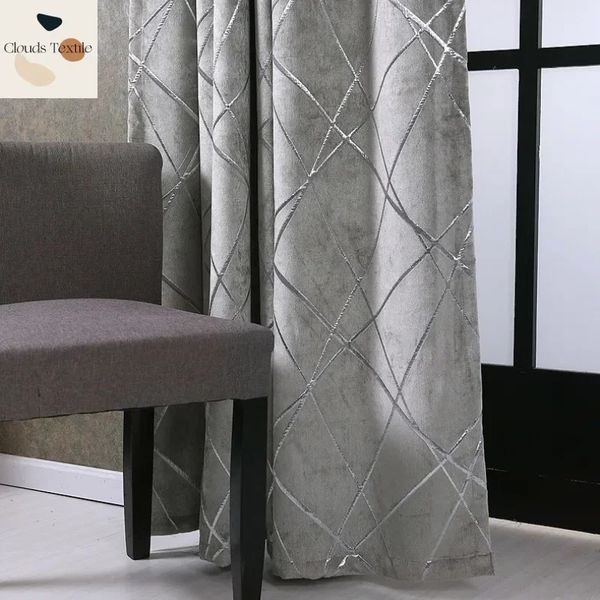 Cortinas para sala de jantar quarto personalizado cor sólida simples e moderno luxo chenille jacquard janela cortina decoração do quarto 240110