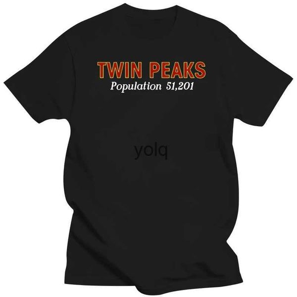 Herren T-Shirts Twin Peaks Population Adult Ringer T-shirtyolq